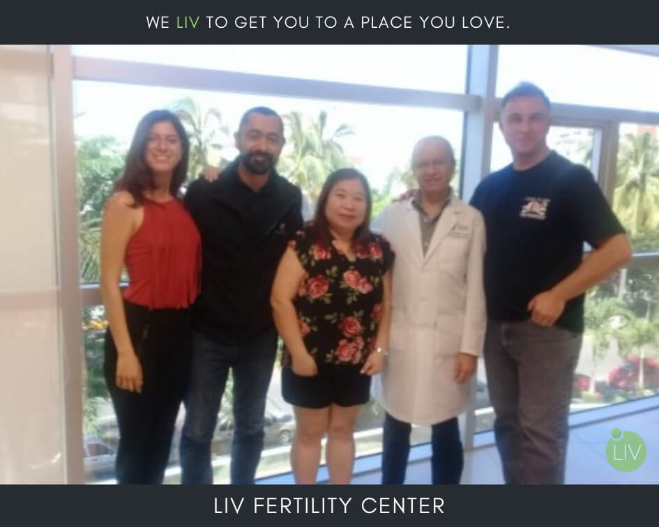 IVF in Mexico - LIV Fertility Center Patient with Team